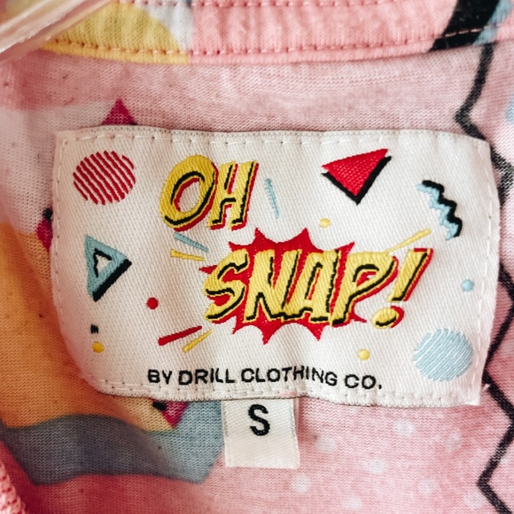 Oh Snap 90's Retro Pink Fun T-Shirt || Size S - Picture 3 of 3